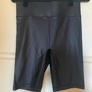 ALL ACCESS  High Waisted Center Stage 9in Shine Biker Short